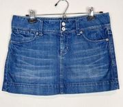 Vintage Y2K  Denim Micro Mini Skirt Size 4