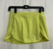 Nike neon yellow bike dri-fit golf skirt