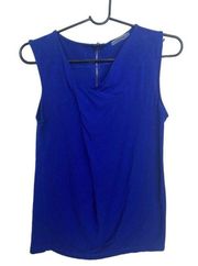 SZ M blue sleeveless blouse