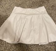 White Mini Athletic Skirt