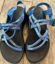 Chaco Cloud ZX1 Classic Sport Sandals Blue Braid Size 8 Womens J106090 Shoes