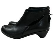 Dansko Womens Bonita Booties Size 39 Black Leather Cutout US size 8.5