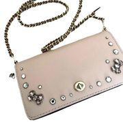 Coach NEW  1941 Ladies Crystal Chain Dinky Crossbody Bag in Nude Pink