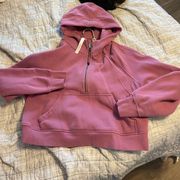 Lululemon  scuba half zip with hood