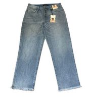 Sincerely Jules High Rise Straight Denim Jeans Blue Womens 7 28 NWT