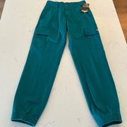 Dickie's Teal High Rise Cargo Jogger Pants Size Women's 24 NWT New