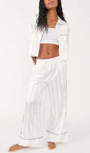 NWT Free People Ivory Pajama Party Sleep Set Size Large