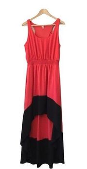 Studio Y High Low Maxi Dress Sleeveless Pink