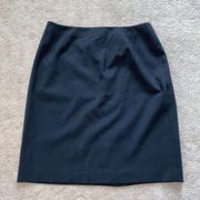 Talbots Career Work Business Black Pencil Skirt Knee Length 10