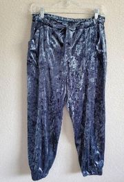 velvet crop pants