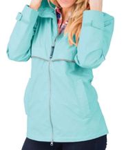 New Englander Wind & Waterproof Rain Jacket aqua size  XS.