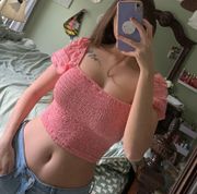 Pink Crop Top