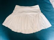 Pleated Tennis Skirt (Pale Yellow)