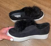 Steve Madden Slip On Fashion Sneaker With Pom Pom