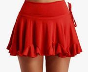 Red Mini Skort