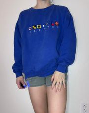 Nautica Vintage Nautical Flag Crew Neck