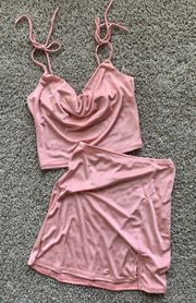 Pink Two Piece Set