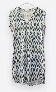 Sundry Gray White Printed Sleeveless Mini T-shirt Dress size 2