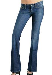 Paige Pico Distressed Bootcut Denim Jeans