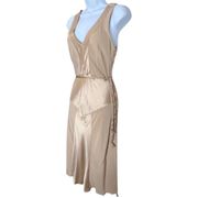 Bebe Gold Satin Dress