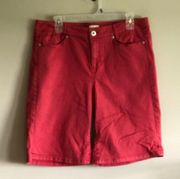 J Jill Denim Reddish Orange Shorts