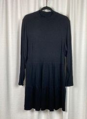 City Chic Black Knit Tier Dress Sz.L(20) NWT