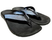 Chacos Chaco Flip EcoTread Flip-Flops Slides Slip On Casual Breathable Black Blue US 10