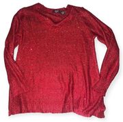 Verve sequin v neck sweater