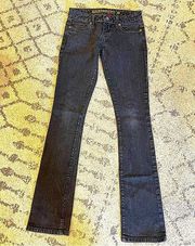 Guess Starlet Straight Leg Jeans Embellished Details Size 24