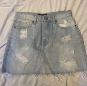 Denim Mini Skirt