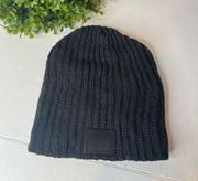 | women dark gray beanie knitted