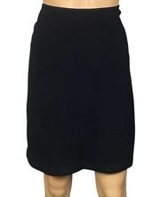 TAHARI black Vintage, Wool-blend, lined, A-line skirt. Size 4. EUC