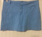 Lilly Pulitzer Women’s Skort, Sky Blue, Vintage , Pockets Lightweight Size 8