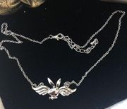 Playboy Vintage  Bunny With Wings Necklace Y2K