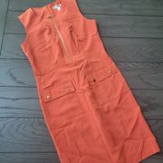 Dress Barn orange dress size 6