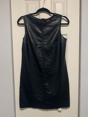 Black Faux Leather dress 