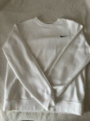 White Crew Neck Sweatshirt