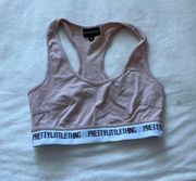 PrettyLittleThing Bralette With Logo Band