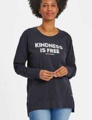 Life is Good Women's Kindness Is Free Wordmark Crusher-FLEX Tunic Top Sz XL