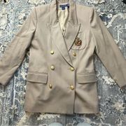 Womens Preppy cc Wool military Blazer