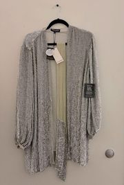 Retrofête Grey Silver Gabrielle Robe Dress