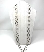 ROBERT LEE MORRIS sterling silver long link chain, NWOT