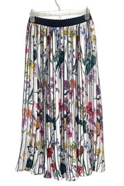 Elliatt Revolve Luxury Paradox Pleated Midi Skirt Size S Small Floral White