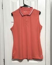 BCG Sleeveless Polo Tennis Shirt - Peach