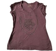 True Religion women's large purple logo t-shirt