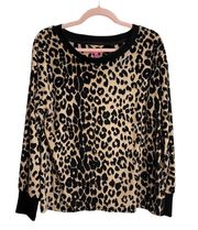 Betsey Johnson Leopard Print Pajama Lounge Set