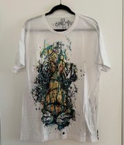 American Apparel Trippy Lion Watercolor Graphic short sleeve t shirt XL