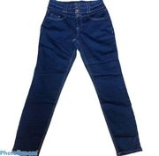 Blue Spice high rise triple button stretch jeans