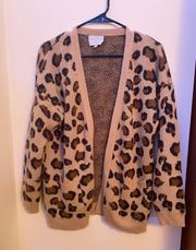 Leopard Print Cardigan