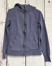 Lululemon  Full Zip Scuba Jacket / Heathered Daze Purple Blue / Size 8 / W4AFPS